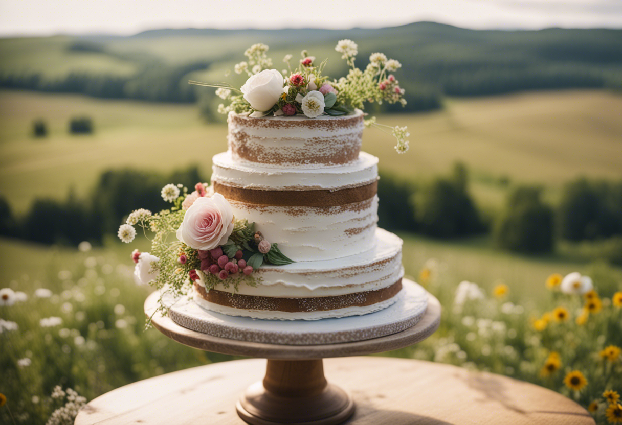Gâteau mariage champêtre : idées de décorations originales